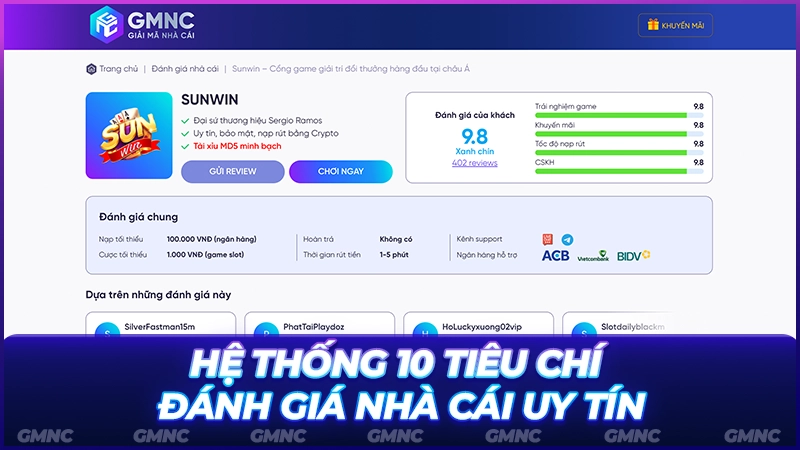 Hệ thống tiêu chí đánh giá nhà cái uy tín chuẩn 2026